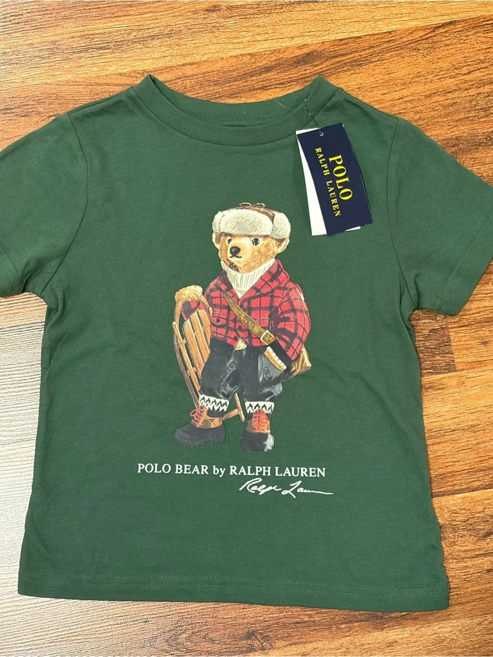 Ralph Lauren polo bear Green Polo Bear Graphic Tee - Kids Boy kids 4 y